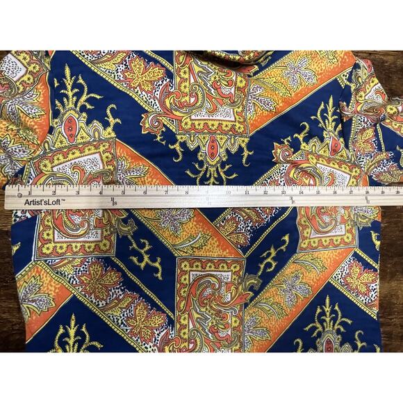 Vintage Hooper Vienna Model Shirt Womens Medium Paisley Austria 70s Blouse Retro - Picture 9 of 13